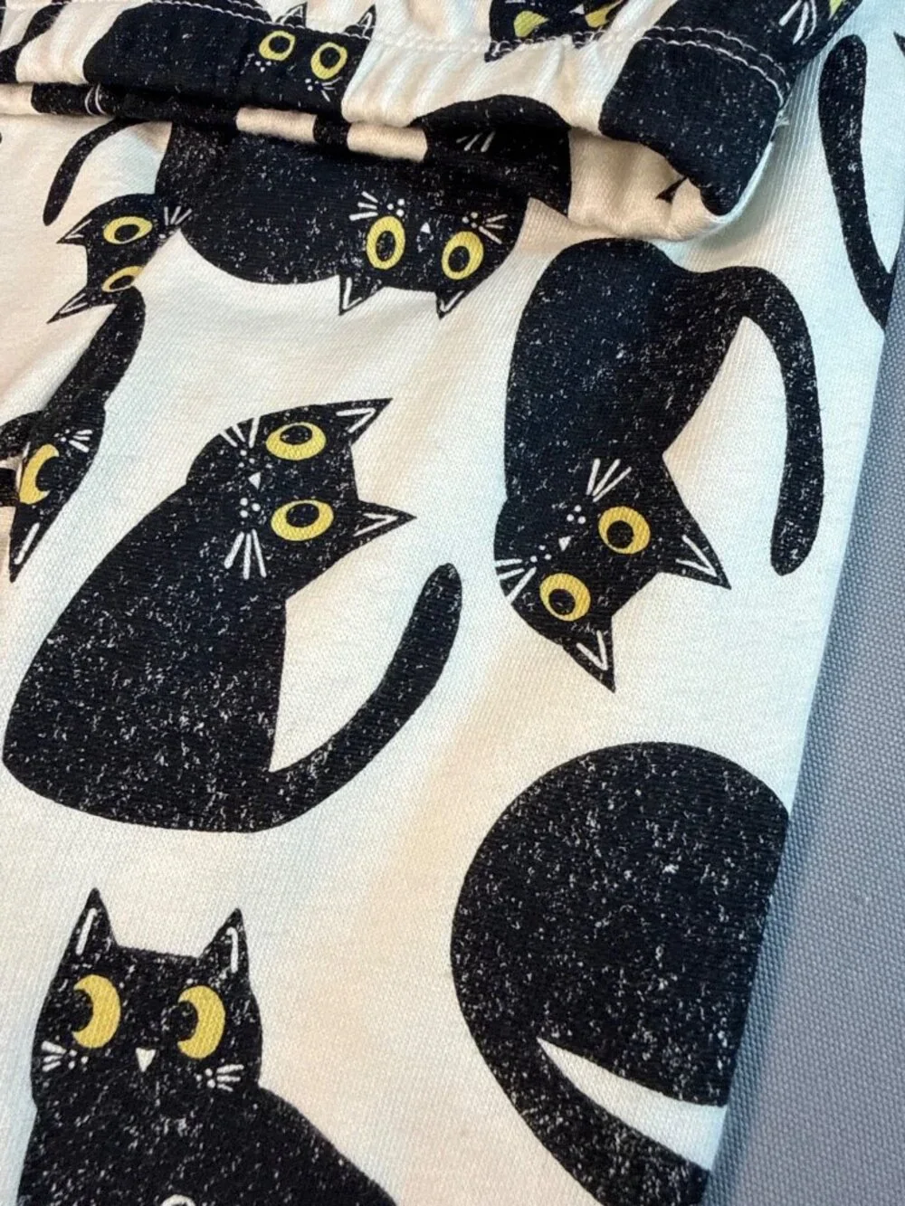 Old Navy 3m 6m NWT black cat 2pc set shirt shirt sweatsuit joggers Halloween